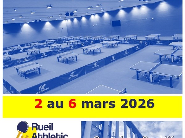 Stage de ping du 2 au 6 mars 2026 à Rueil-Malmaison