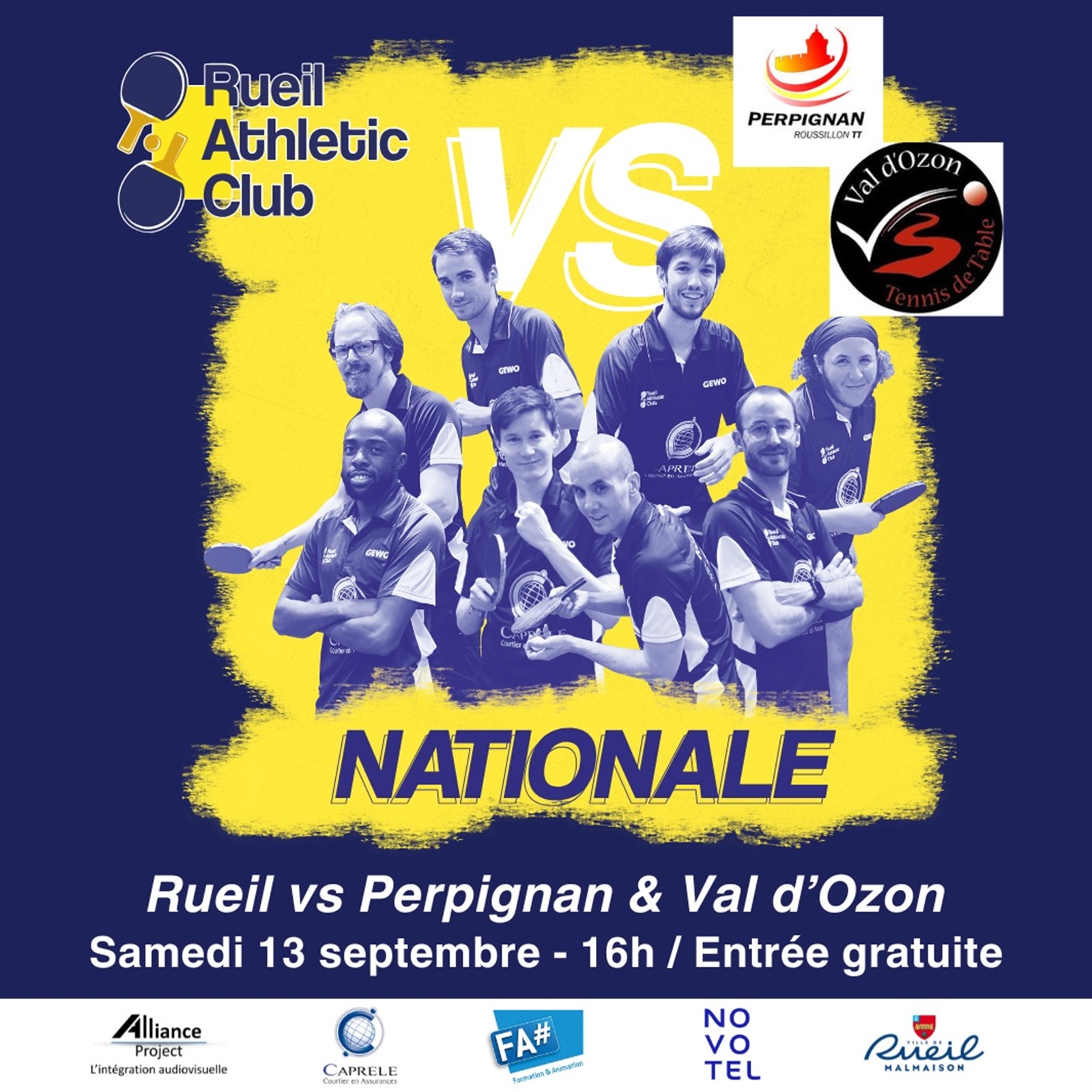 Rueil 1 / Perpignan 1 & Rueil 2 / Val d'Ozon 1
